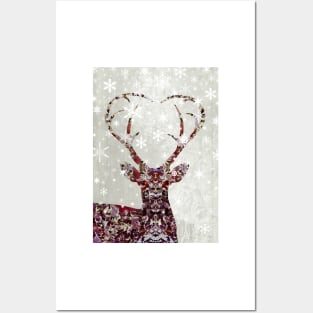 Snow Deer Posters and Art